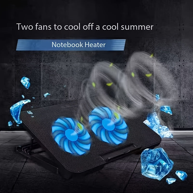 **Fully Compatible Laptop Stand|Dual-Fan Cooling + Ergonomic Angle Adjustment, All-in-One Portable Design for V1102-DNSRQ001