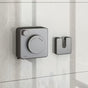 Gray Wall-Mounted Adjustable Clothes Hanger, Space-Saving Laundry Organizer V1102-DSZ-001-001