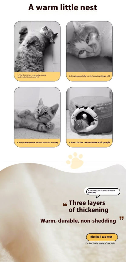 Luxury Cloud-Soft Cat Bed - Free Shipping V1102-DSZ-PET-BED-001