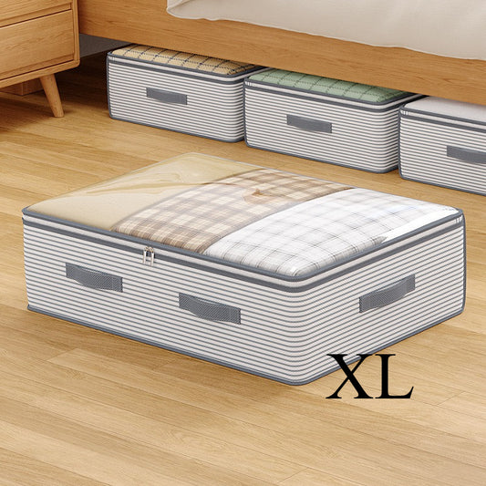 Large Storage Organizer Bag - Made from heavy-duty non-woven fabric with transparent windows, multi-layer V1102-DXSND002