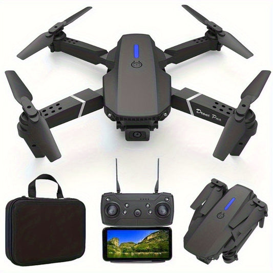**E88 PRO All-in-One Gesture-Controlled Aerial Drone | Dual Adjustable HD Cameras + 3-Speed Wind Resistance + V1102-E88PRO001