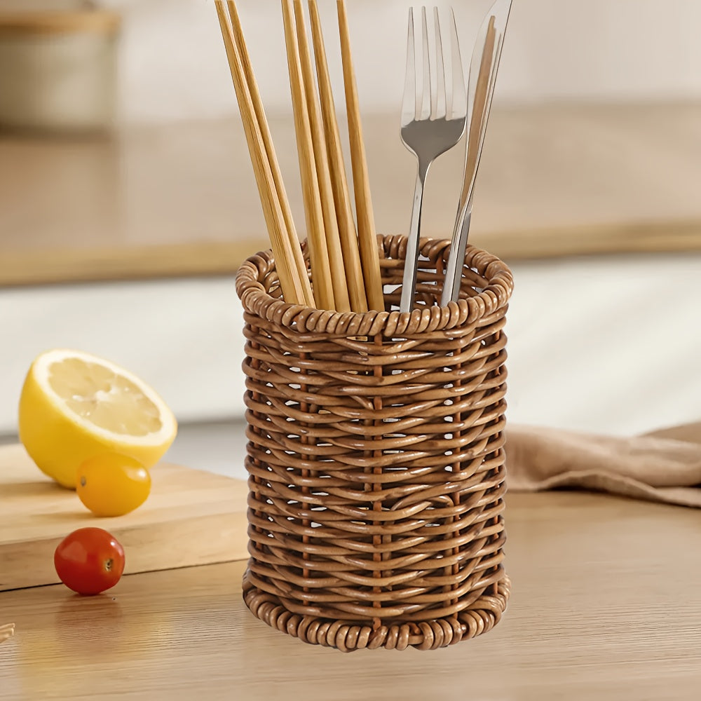 **Japanese Tableware Storage and Drying Basket: Slip-Resistant and Mold-Proof Bottom, Dual Use for Dining and V1102-FTSNT001
