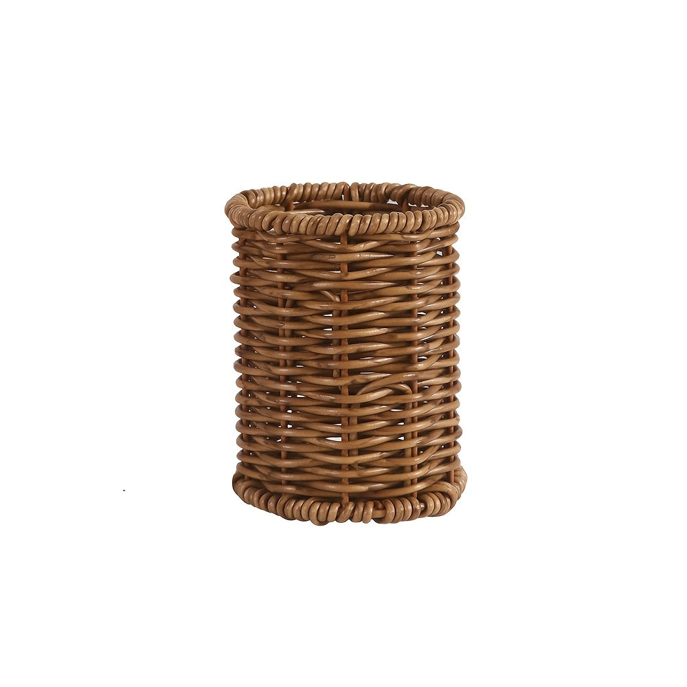 **Japanese Tableware Storage and Drying Basket: Slip-Resistant and Mold-Proof Bottom, Dual Use for Dining and V1102-FTSNT001