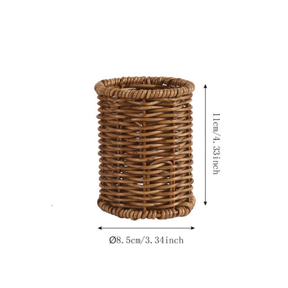 **Japanese Tableware Storage and Drying Basket: Slip-Resistant and Mold-Proof Bottom, Dual Use for Dining and V1102-FTSNT001
