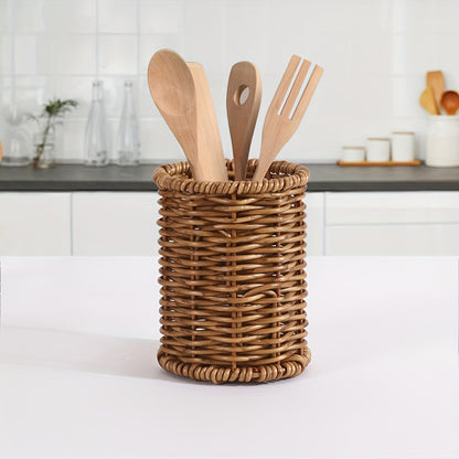 **Japanese Tableware Storage and Drying Basket: Slip-Resistant and Mold-Proof Bottom, Dual Use for Dining and V1102-FTSNT001