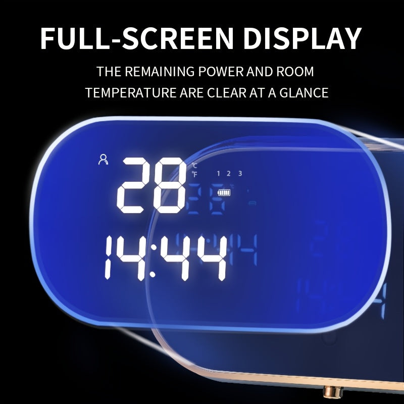 Sensor-Activated Automatic Soap Dispenser, Digital Display Screen, Type-C Charging, Upgraded Infrared V1102-GYZYQ001
