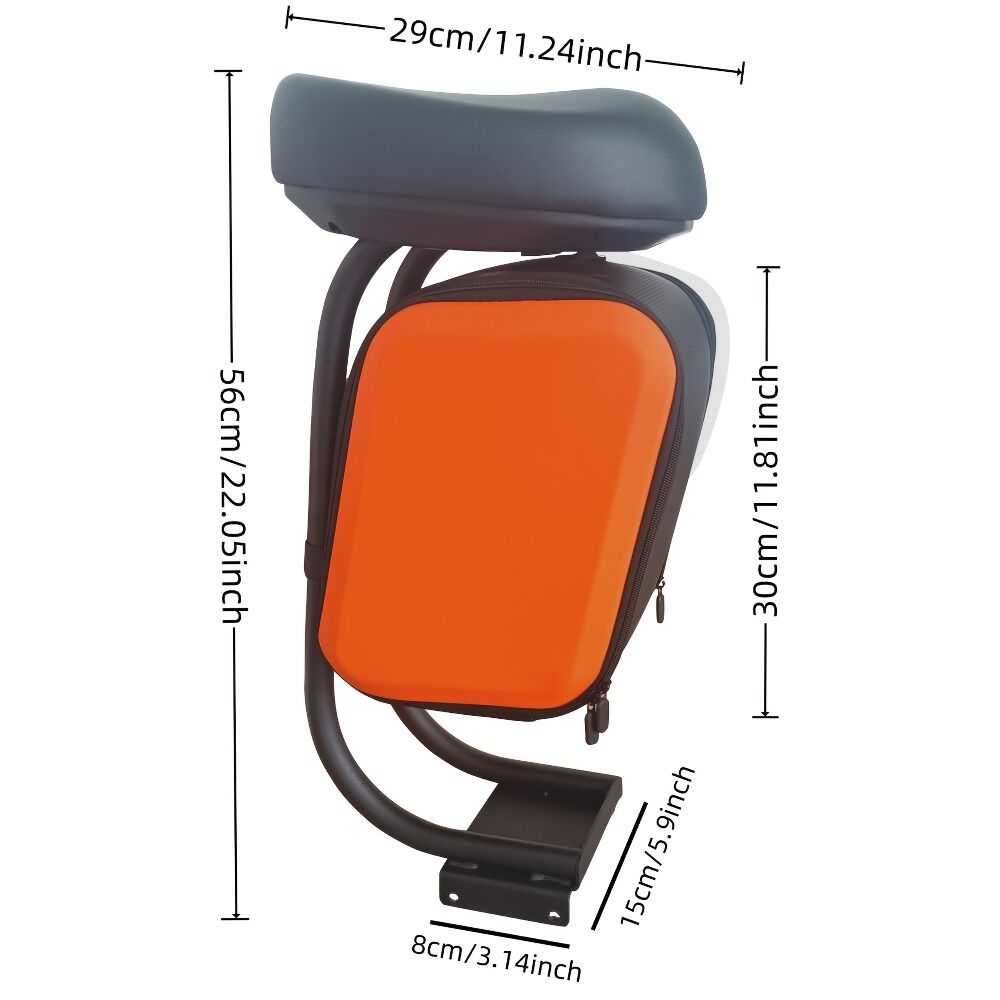 Electric Scooter Upgraded Alloy Luggage Rack! Detachable Storage Box + Ergonomic Seat. V1102-HBCXLJ001