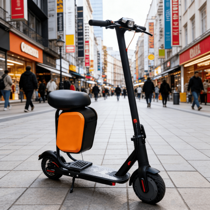 Electric Scooter Upgraded Alloy Luggage Rack! Detachable Storage Box + Ergonomic Seat. V1102-HBCXLJ001