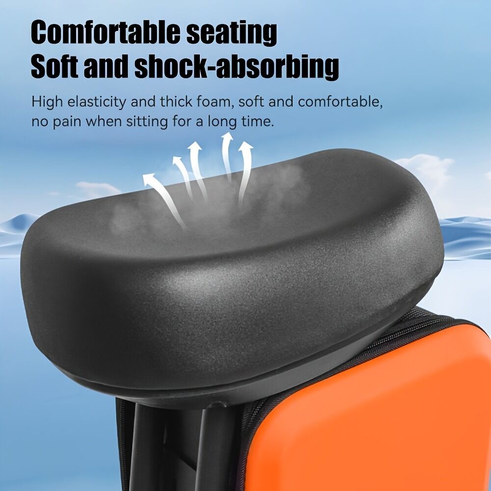Electric Scooter Upgraded Alloy Luggage Rack! Detachable Storage Box + Ergonomic Seat. V1102-HBCXLJ001