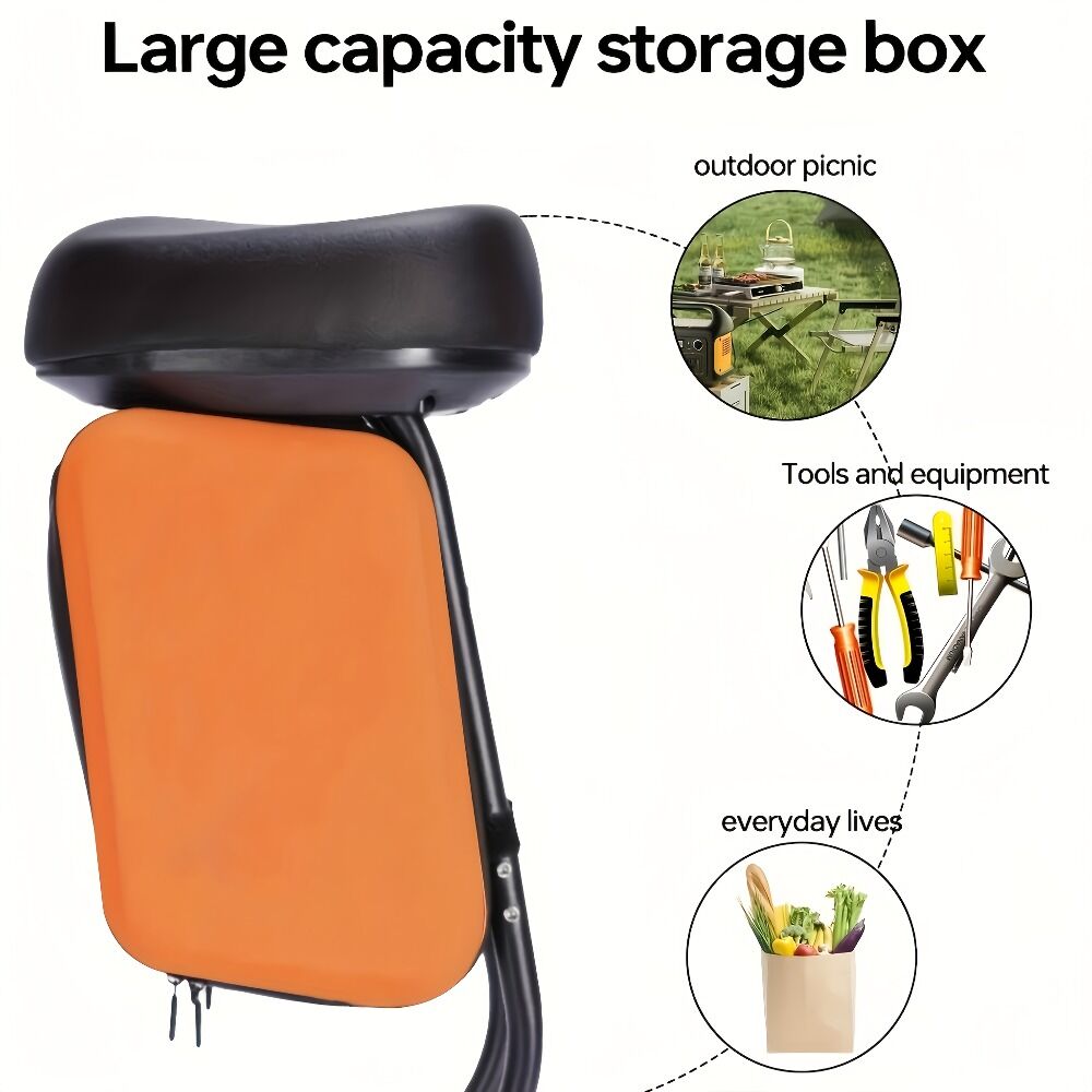 Electric Scooter Upgraded Alloy Luggage Rack! Detachable Storage Box + Ergonomic Seat. V1102-HBCXLJ001