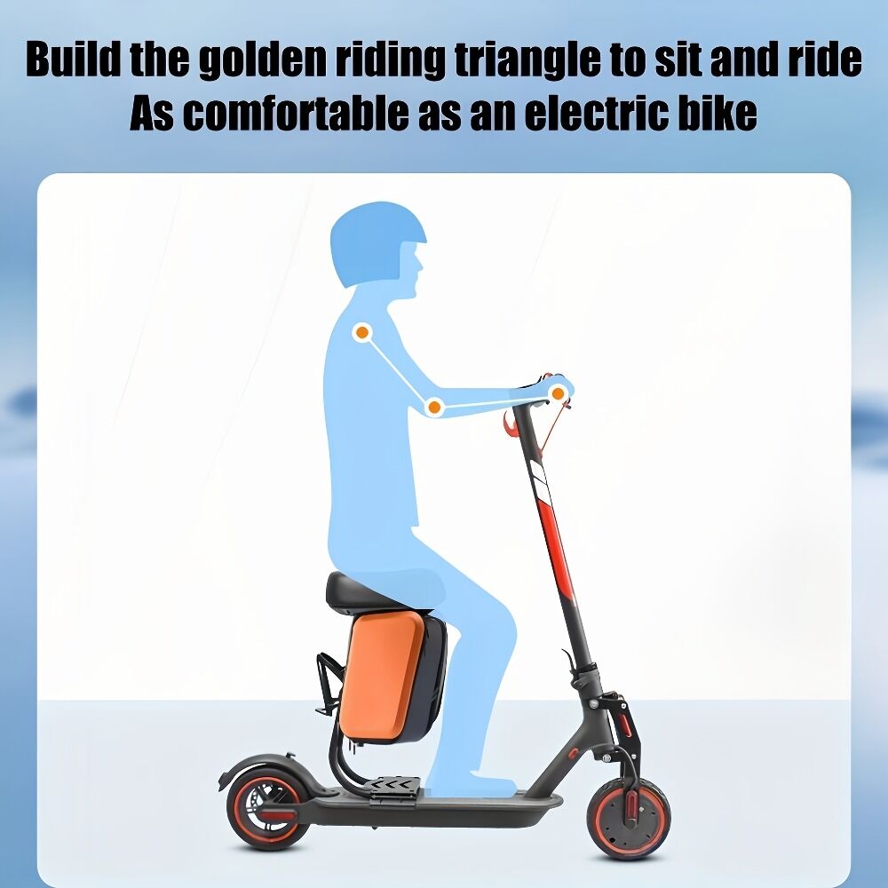 Electric Scooter Upgraded Alloy Luggage Rack! Detachable Storage Box + Ergonomic Seat. V1102-HBCXLJ001