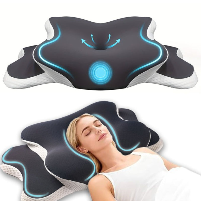 Side Sleeper Neck Pillow | Odor-Free, Light Beige Friendly Design, Comfortable Sleep Posture, Polyester V1102-HDZ001