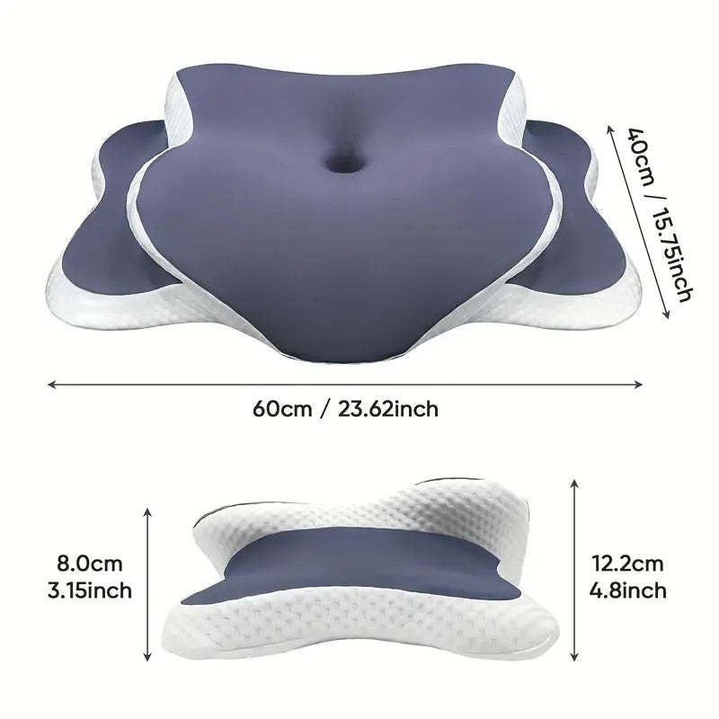 Side Sleeper Neck Pillow | Odor-Free, Light Beige Friendly Design, Comfortable Sleep Posture, Polyester V1102-HDZ001