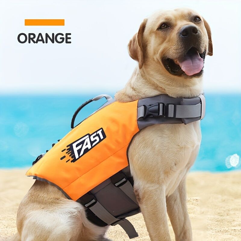 Safe Playtime: The ultimate dog buoyancy vest designed for water adventures. Pet life jacket. Christmas, V1102-HYCWJSY01-FLUORESCENT GREEN-S