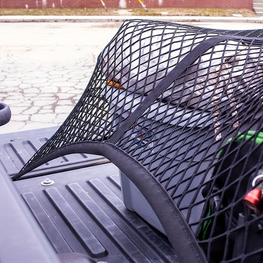 High-elasticity truck bed net, cargo net for pickup truck bed, stretchable mesh organizer for pickup truck V1102-HYKC001