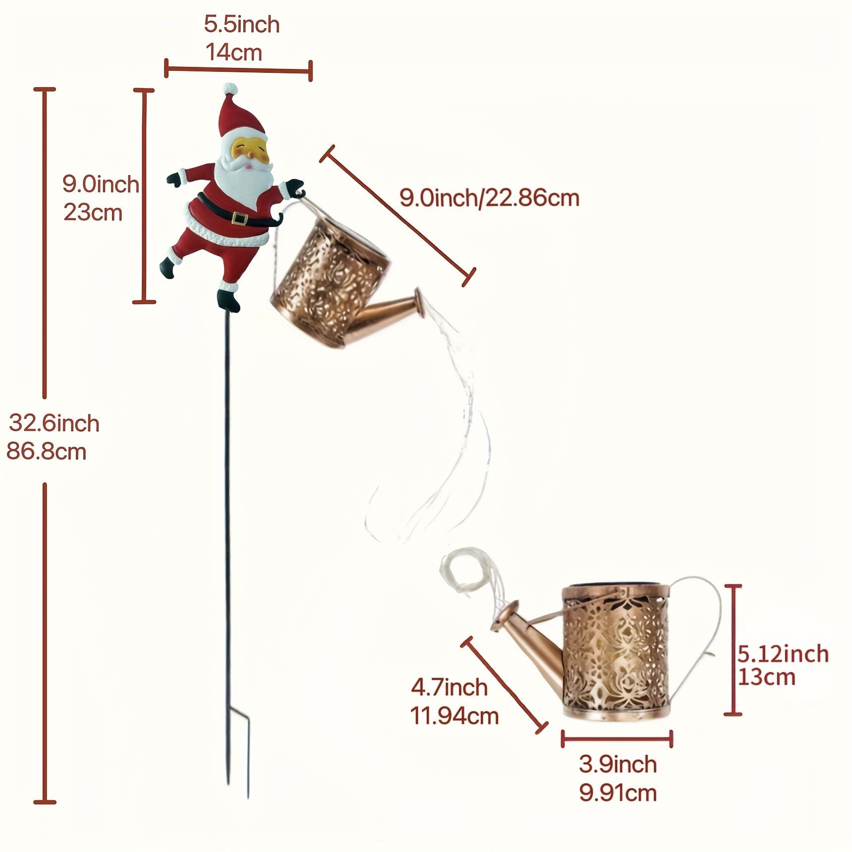 Outdoor Santa Claus Light with Water Sprinkler Effect V1102-HYSDLRD001