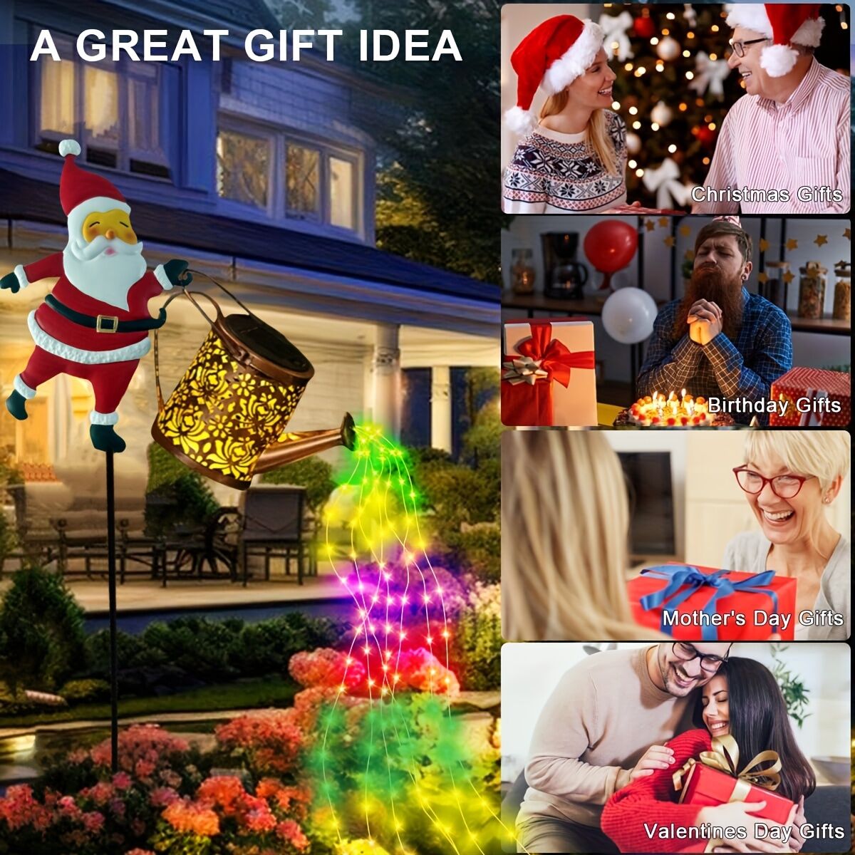 Outdoor Santa Claus Light with Water Sprinkler Effect V1102-HYSDLRD001