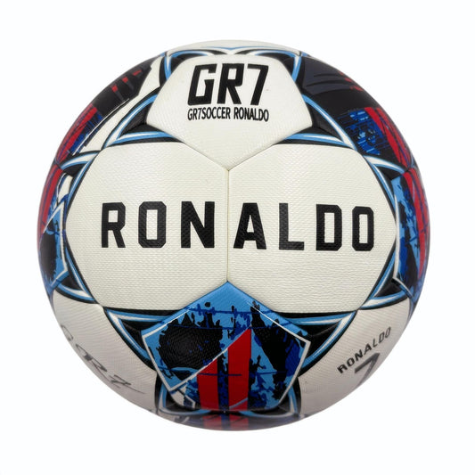 A black, red and blue graffiti football, made of PU, containing a pump+air needle+net bag, a gift for V1102-HYZQ00C07