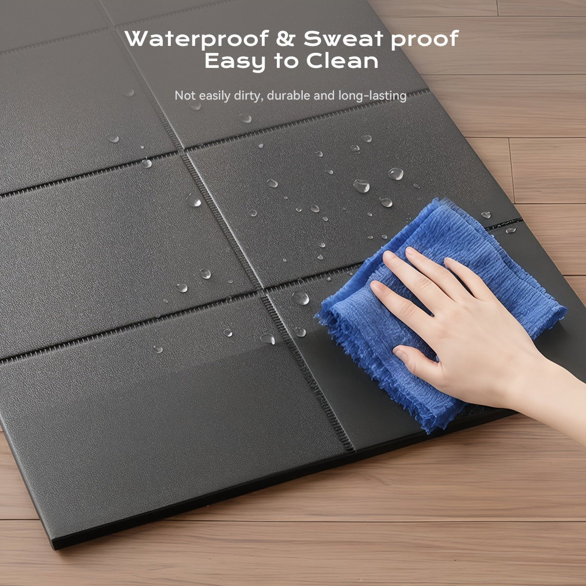 Thickened Foldable Fitness Mat|Anti-Slip Home Exercise Mat for Treadmill and Yoga, Multi-Functional Silent V1102-JSD001