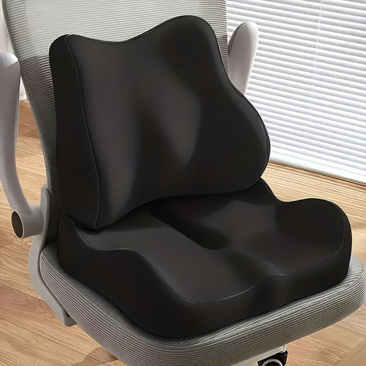 black**Waist Support and Seat Cushion Combo: Scientifically Supports the Back, Breathable and V1102-JYZD001