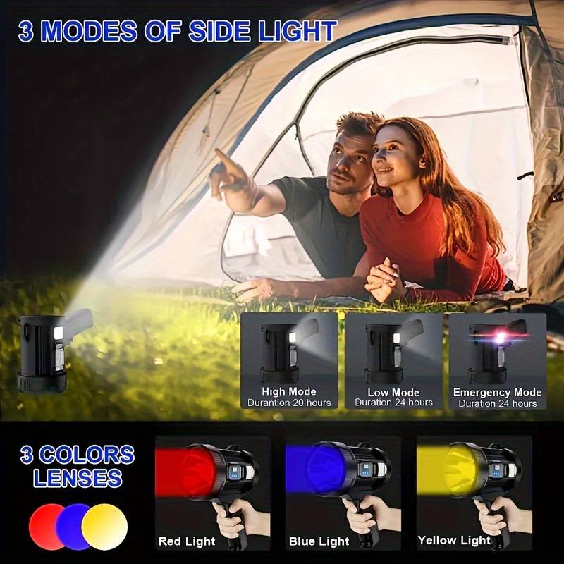 Solar Mobile Power Station: Modular Lighting + Dual Fast Charge, Real-Time Power Display, Your All-Round V1102-LEDSDT001