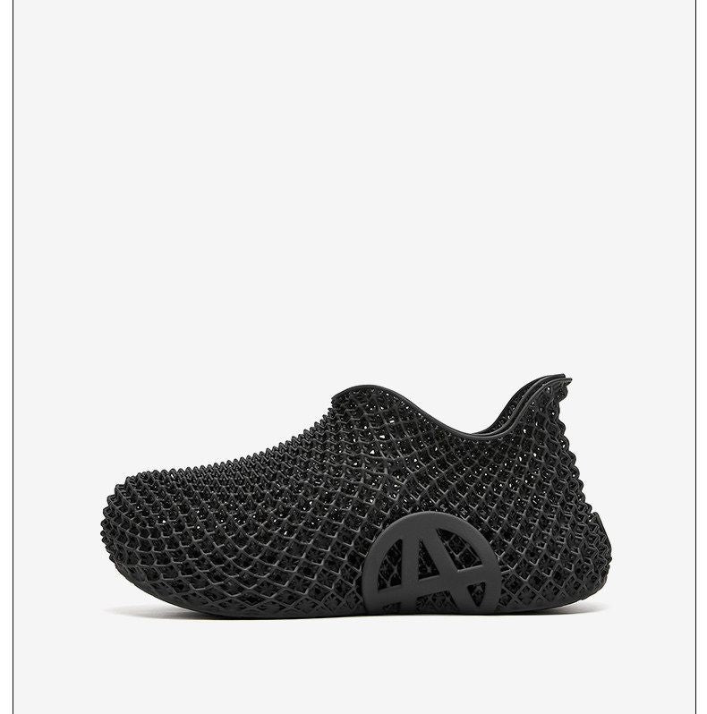 3d Printed Running Shoes Lightweight Running Shoes Breathable Sneakers Custom - Beige - Size 7(AU7/EU40)