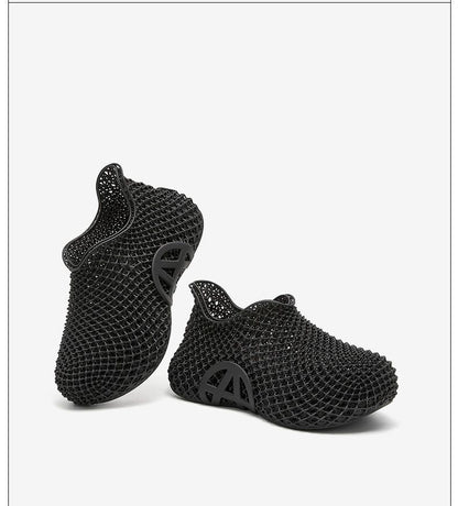 3d Printed Running Shoes Lightweight Running Shoes Breathable Sneakers Custom - Beige - Size 9(AU9/EU42)