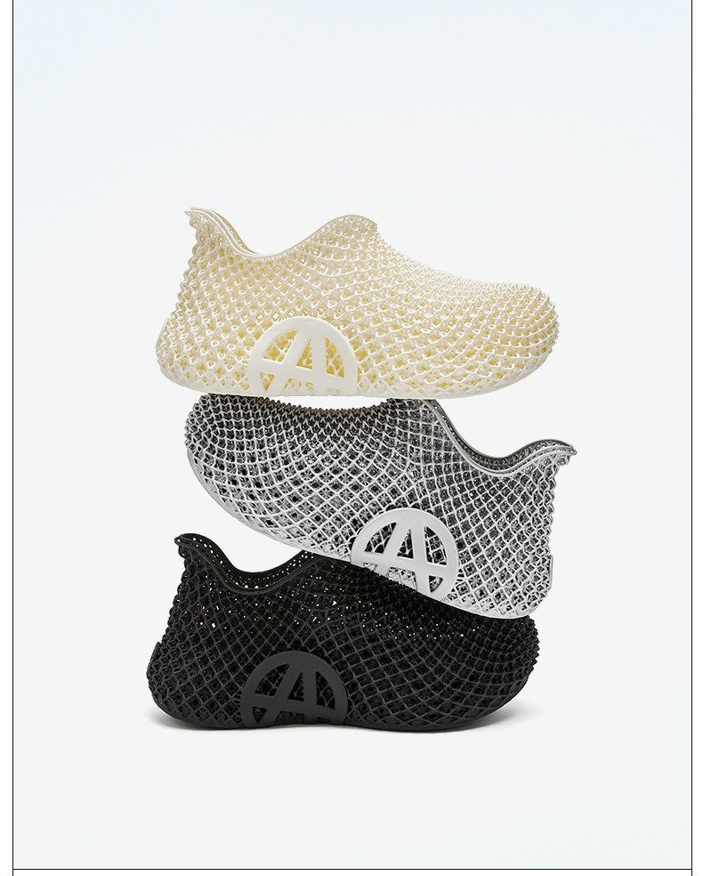 3d Printed Running Shoes Lightweight Running Shoes Breathable Sneakers Custom - Silver - Size 9(AU9/EU42)