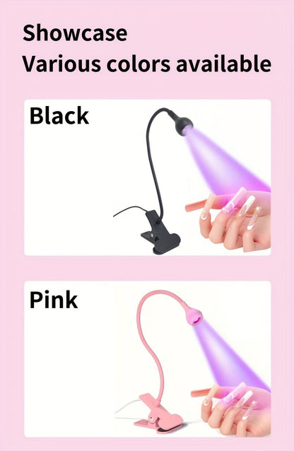 Straight UV/LED Nail Lamp, Table Lamp, Night Light, USB Nail Clamp Light, Gel Polish Curing Light with UV/LED V1102-MJYZD002