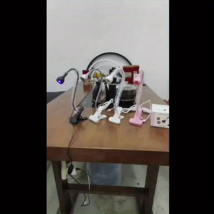 Straight UV/LED Nail Lamp, Table Lamp, Night Light, USB Nail Clamp Light, Gel Polish Curing Light with UV/LED V1102-MJYZD002
