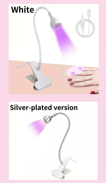 Straight UV/LED Nail Lamp, Table Lamp, Night Light, USB Nail Clamp Light, Gel Polish Curing Light with UV/LED V1102-MJYZD003