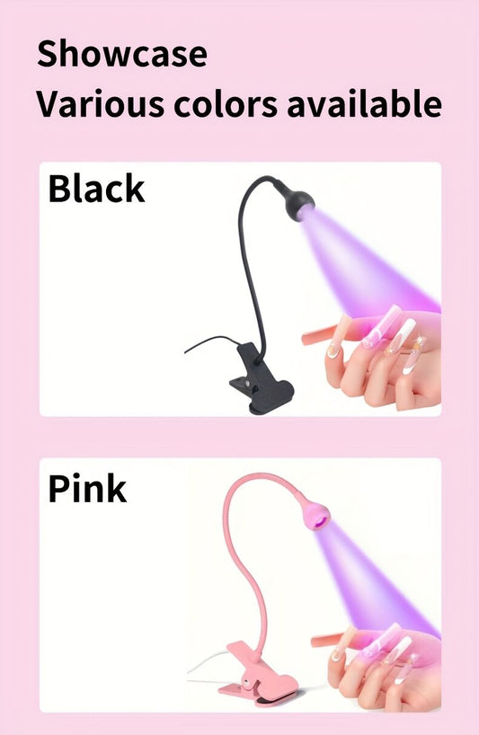 Straight UV/LED Nail Lamp, Table Lamp, Night Light, USB Nail Clamp Light, Gel Polish Curing Light with UV/LED V1102-MJYZD004