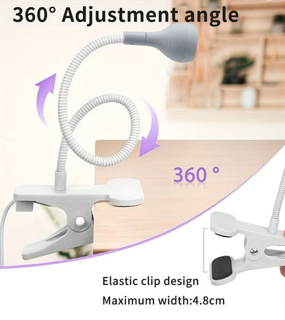 Straight UV/LED Nail Lamp, Table Lamp, Night Light, USB Nail Clamp Light, Gel Polish Curing Light with UV/LED V1102-MJYZD004