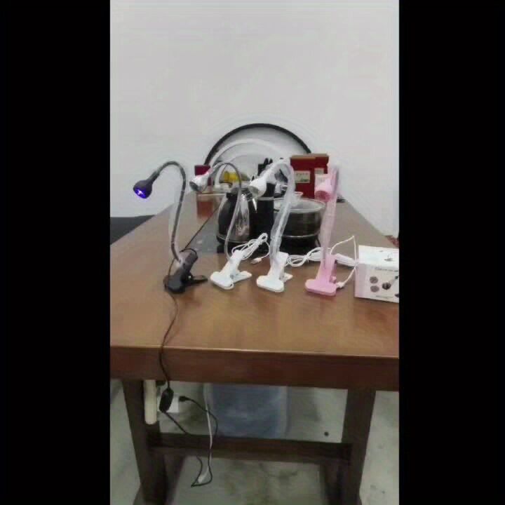 Straight UV/LED Nail Lamp, Table Lamp, Night Light, USB Nail Clamp Light, Gel Polish Curing Light with UV/LED V1102-MJYZD004