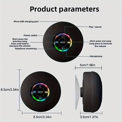 **"Dual-Form Portable Music Cube"** Magnetic/Wireless Grip, Touch Control & Call Function, Splash-Resistant & V1102-MNXYX002