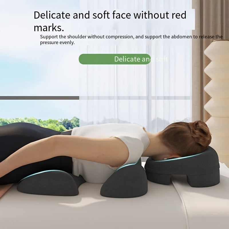 Comfort Zoning, No Fatigue-Ergonomic Beauty Bed Pillow Set(light gray) V1102-MRAMZ001