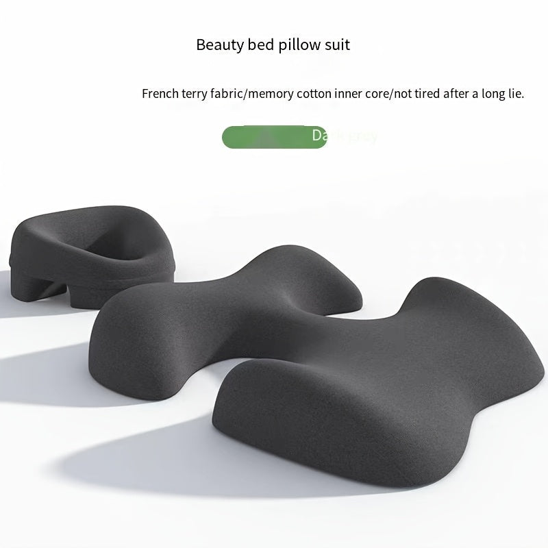 Comfort Zoning, No Fatigue-Ergonomic Beauty Bed Pillow Set(light gray) V1102-MRAMZ001