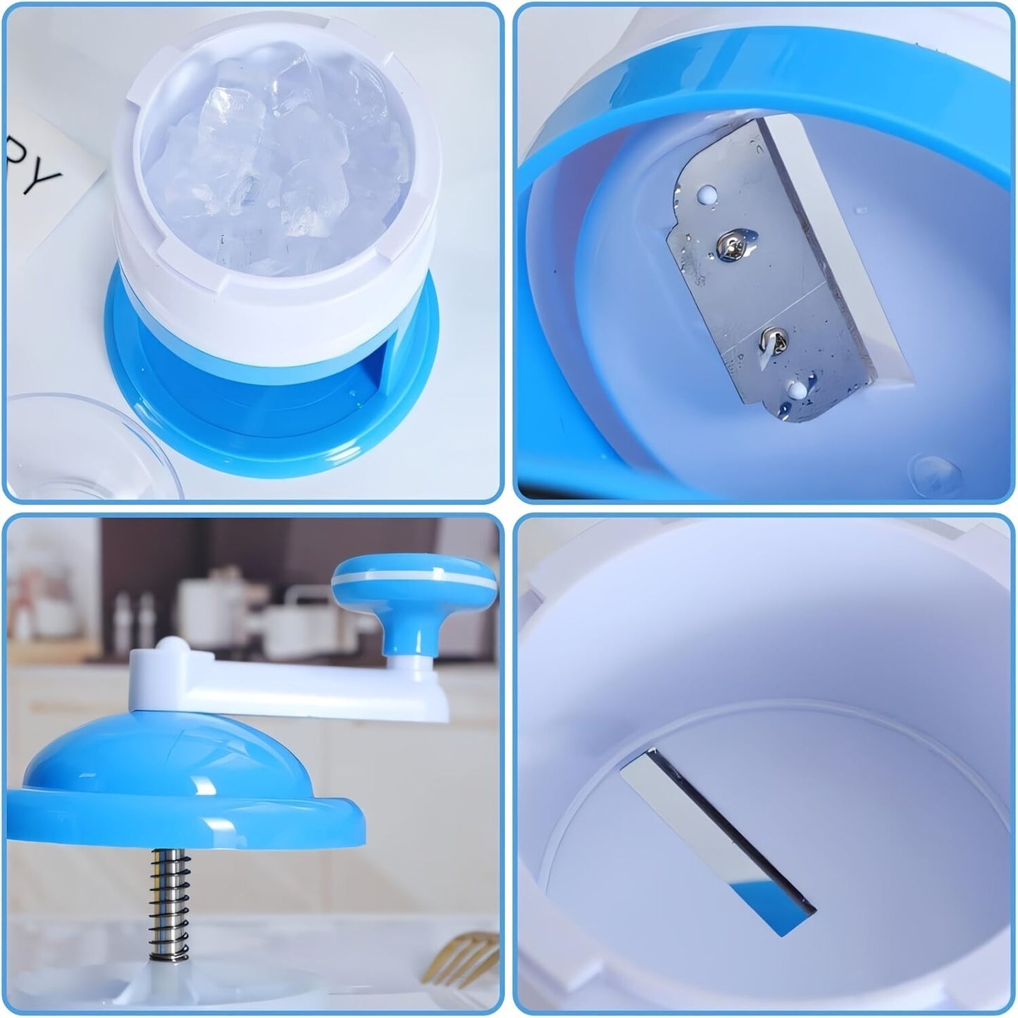 Portable Hand-Cranked Ice Shaver for Home Use: The Smart Choice for Summer Parties and Snow Cone Making V1102-PBJLS001