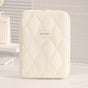 (beige)**BEENLOVE Tablet Storage Bag: 180 degrees Full-Open Independent Compartment, Shockproof & Portable, V1102-PBSND002