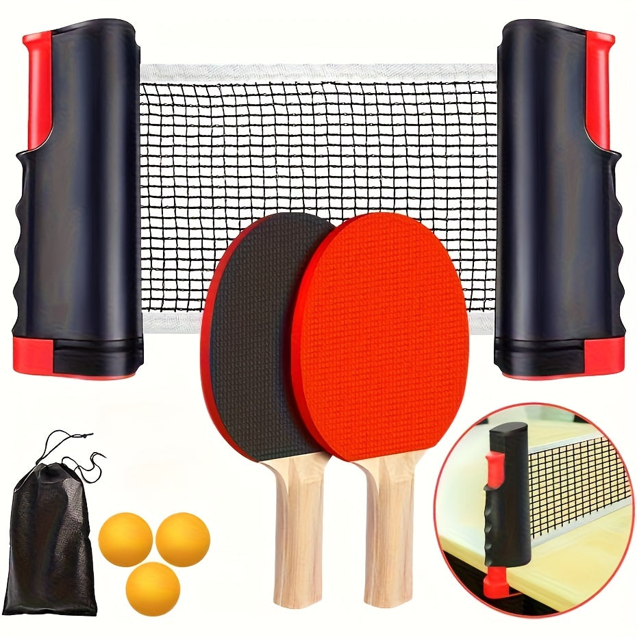 Easy-to-Install Durable Racket: 3-Step Assembly, 5-Layer Composite Wood, Ergonomic Non-Slip Grip for V1102-PPQW001