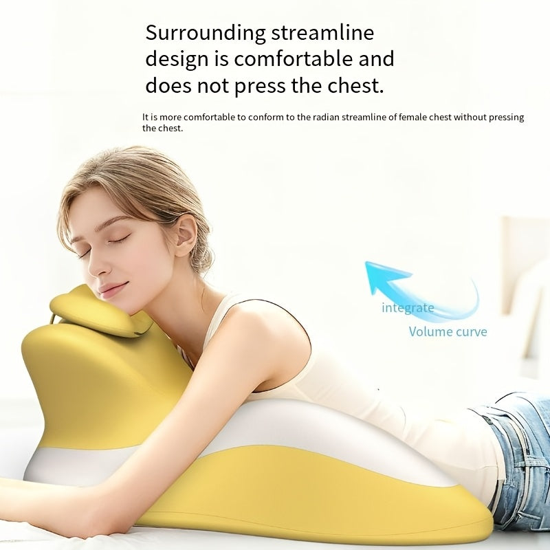 Bed Stomach-Sleep Pillow - Multi-functional Prone Position Pillow for Stomach Sleeping, Phone Use, Reading, V1102-PPZ002