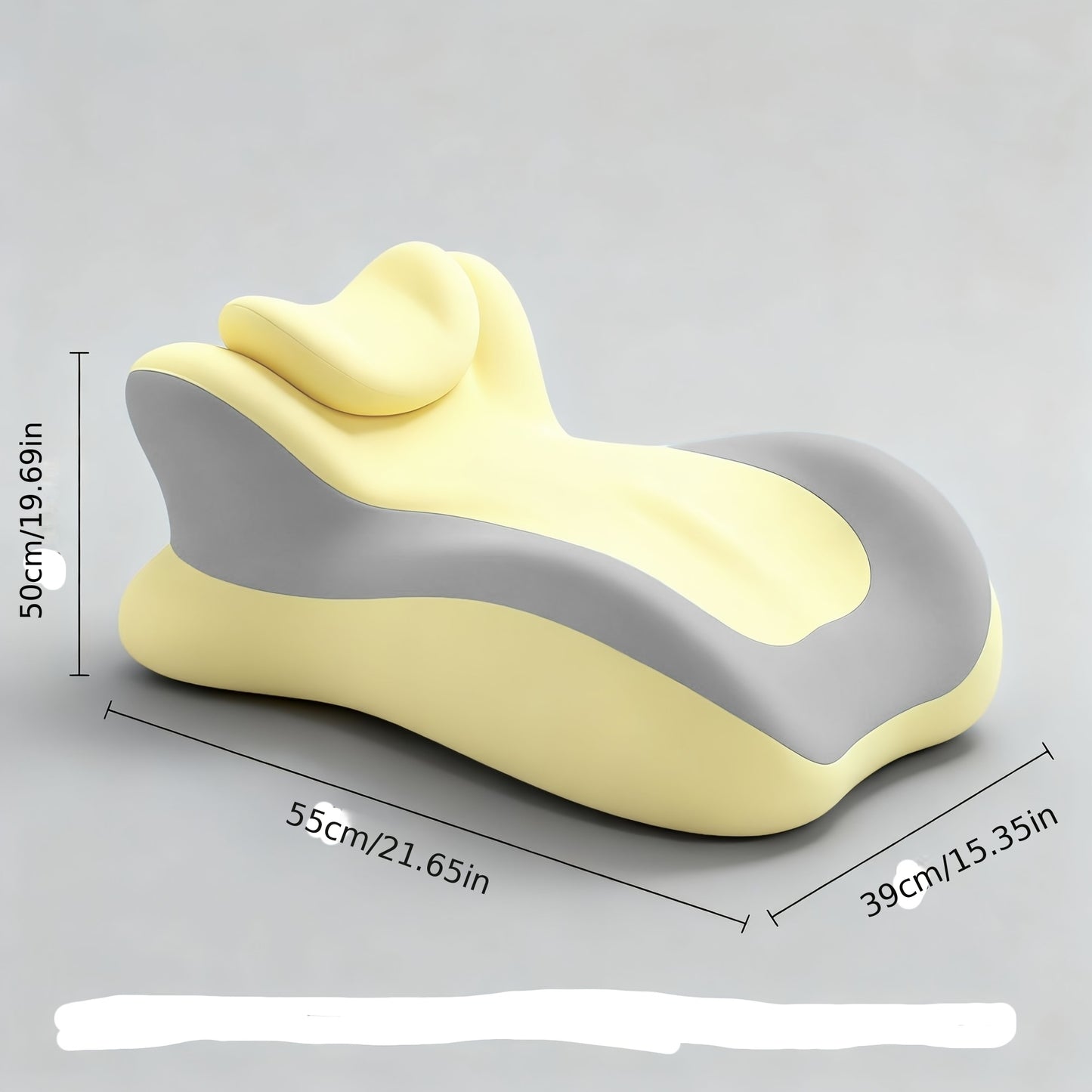 Bed Stomach-Sleep Pillow - Multi-functional Prone Position Pillow for Stomach Sleeping, Phone Use, Reading, V1102-PPZ002