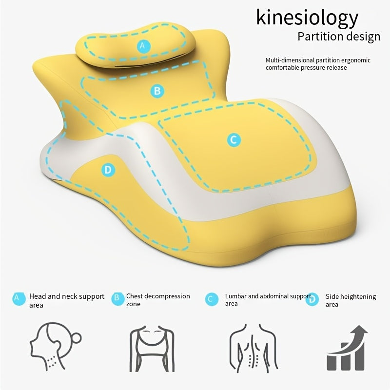 Bed Stomach-Sleep Pillow - Multi-functional Prone Position Pillow for Stomach Sleeping, Phone Use, Reading, V1102-PPZ004