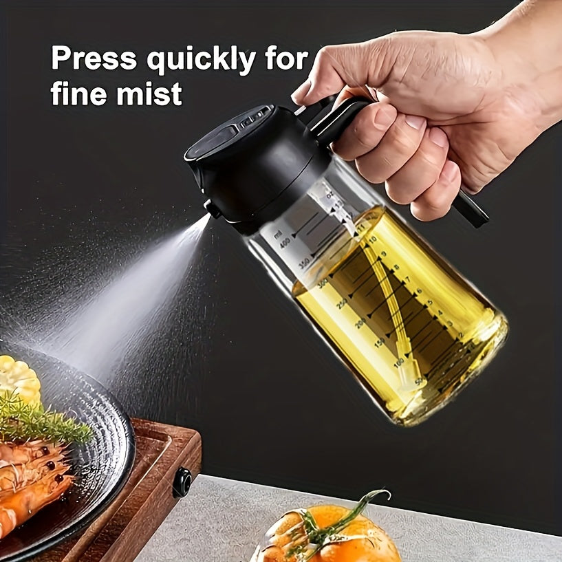 2-in-1 Precision Oil Control Bottle: Spray/Dispense Dual Modes, Leak-Proof, Effortless, Hands-Free. V1102-PWYP001