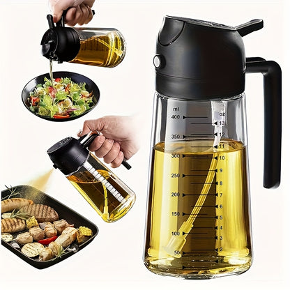2-in-1 Precision Oil Control Bottle: Spray/Dispense Dual Modes, Leak-Proof, Effortless, Hands-Free. V1102-PWYP001