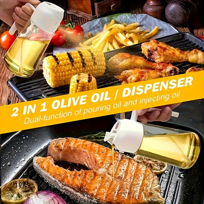 2-in-1 Precision Oil Control Bottle: Spray/Dispense Dual Modes, Leak-Proof, Effortless, Hands-Free. V1102-PWYP001