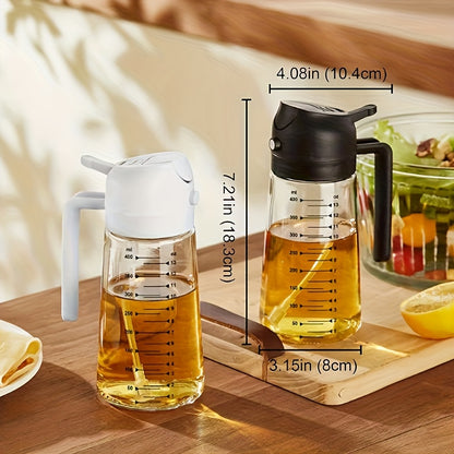 2-in-1 Precision Oil Control Bottle: Spray/Dispense Dual Modes, Leak-Proof, Effortless, Hands-Free. V1102-PWYP001