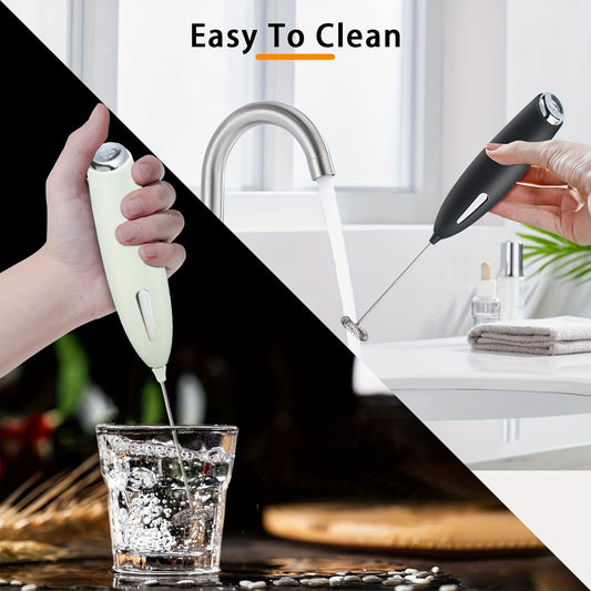 **Handheld Electric Frother | 10000 RPM Powerful Motor, One-Touch Start/Stop, Easily Froths, Mixes, and V1102-QBQ002