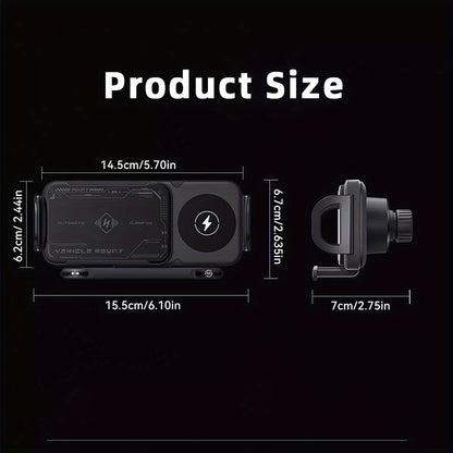 Smart Dual-Mode Rotating Stand: Foldable Design, Wireless Fast Charging, Anti-Shake, One-Touch Auto Rotation V1102-QCZJ001