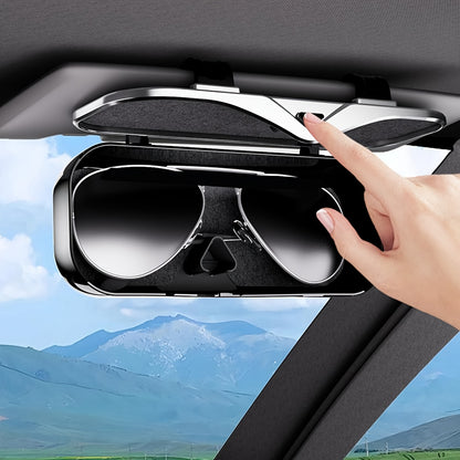 Car Travel Three-Piece Set: Push-Open Eyeglass Case, Universal Storage Case, and Secure Organizer-Complete V1102-QCZYBYJH002